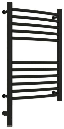 Электрический полотенцесушитель Богема 3.0 выгнутая 600х400 МЭМ левый (матовый чёрный) Сунержа арт. 31-5802-6040