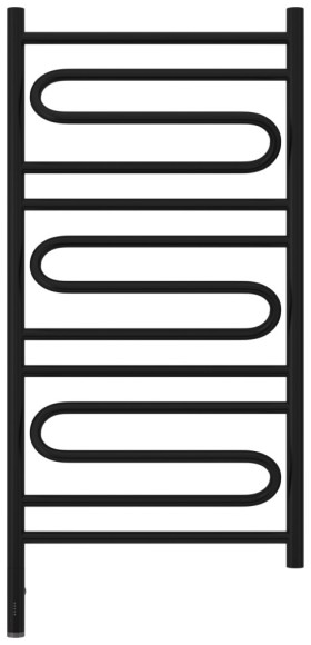 Электрический полотенцесушитель Элегия 3.0 1000х500 МЭМ левый (матовый чёрный) Сунержа арт. 31-5818-1050