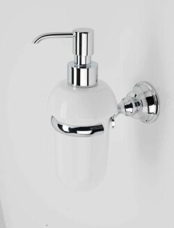 STIL HAUS настенный керамический дозатор бронза - белая керамика Smart, арт. SM30(25-BI)