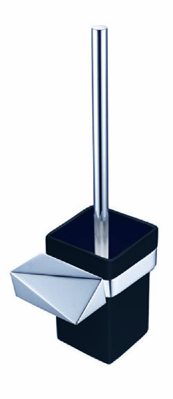 Boheme Ершик для унитаза латунь, керамика, хром/черный, New venturo арт. 10319-CR-B