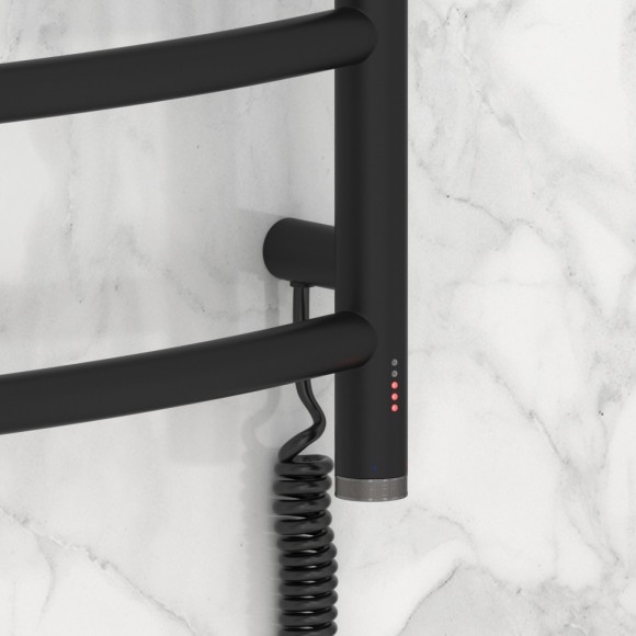 Электрический полотенцесушитель Галант 4.0 600х500 МЭМ правый (матовый чёрный) Сунержа арт. 31-0831-6050 Электрический полотенцесушитель Галант 4.0 600х500 МЭМ правый (матовый чёрный) Сунержа арт. 31-0831-6050