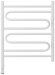 Электрический полотенцесушитель Элегия 3.0 600х500 МЭМ левый (белый) Сунержа арт. 12-5818-6050