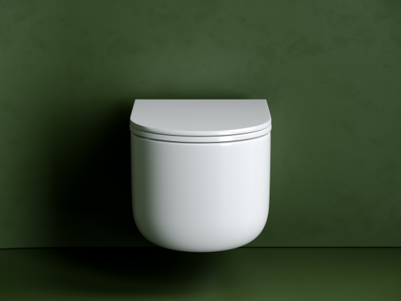 Ceramica Nova Подвесной унитаз Ulma безободковый, смыв торнадо, цвет: белый глянец, арт. CN4006T