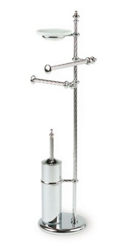 STIL HAUS cтойка: мыльница + полотенцедержатель + бумаг + ерш хром Giunone, арт. G697(08) STIL HAUS cтойка: мыльница + полотенцедержатель + бумаг + ерш хром Giunone, арт. G697(08)