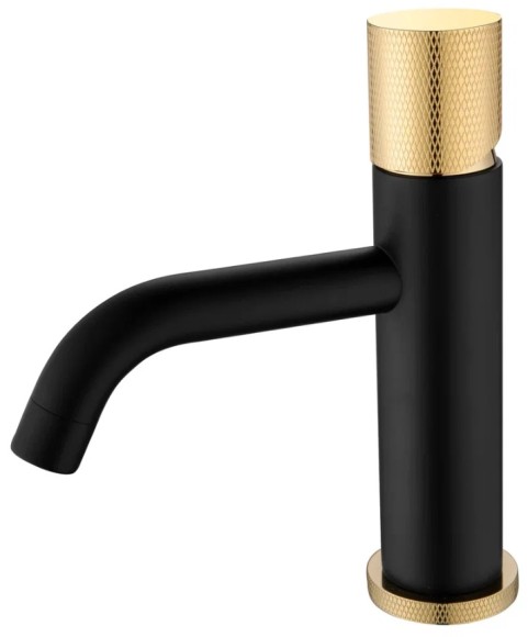 Boheme Смеситель для умыв. Низ. Black touch gold Stick арт. 121-BG.2