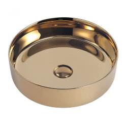 Abber Раковина накладная 400x400мм Bequem, золото арт. AC2109GG