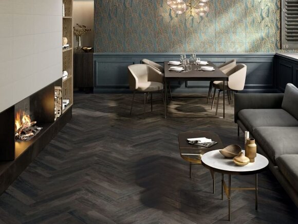 Керамогранит Dark Nat Ret 20x120 Groove, Italon под дерево - 610010001884