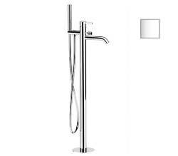 Remer Напольный смеситель для ванны Metrica MC08BO с переключателем и душевым комплектом, белый матовый Remer Напольный смеситель для ванны Metrica MC08BO с переключателем и душевым комплектом, белый матовый