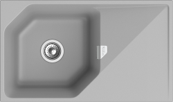 Мойка для кухни 850x500 Locus Rivelato, серая арт. LS-85 grigio metallizzato Мойка для кухни 850x500 Locus Rivelato, серая арт. LS-85 grigio metallizzato