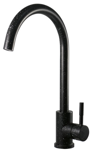 Смеситель для кухни R-излив Esko, гранитная крошка арт. K45 Black