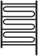 Электрический полотенцесушитель Элегия 3.0 800х600 МЭМ правый (матовый чёрный) Сунержа арт. 31-5819-8060