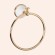 Tiffany World Полотенцедержатель "кольцо" 22.5см., подвесной, Harmony, белый/золото TWHA015bi/oro