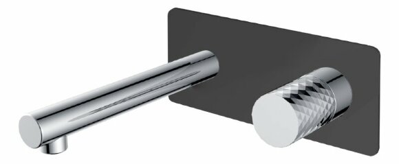 Boheme Смеситель для раковины черный матовый хром Stick арт. 125-BCR