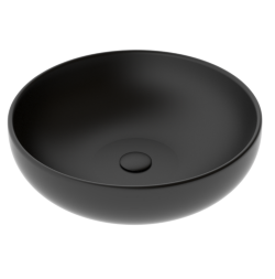 GSG Накладная раковина Easy EALAVRO45003 цвет черный матовый 45х45