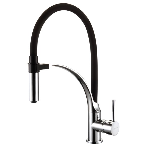 Смеситель для кухни с гибким изливом, Lemark Soul, хром арт. LM6007C