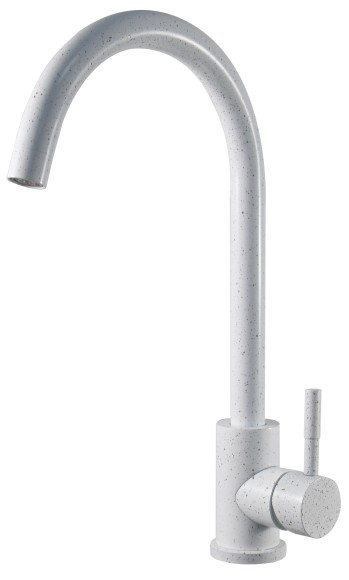 Смеситель для кухни R-излив Esko, гранитная крошка арт. K45 White