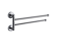 Держатель для полотенец двойной, поворотный 400 мм, Haiba, хром арт. HB112 Держатель для полотенец двойной, поворотный 400 мм, Haiba, хром арт. HB112
