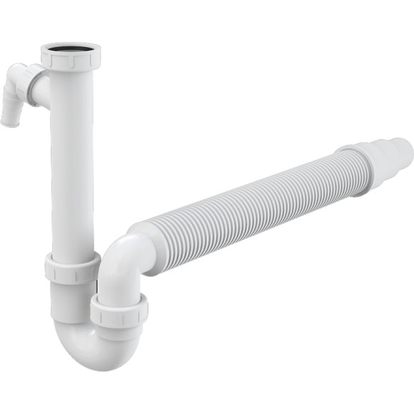 Alcaplast Сифон для кухонной мойки, белый арт. A83-DN50/40