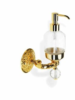 STIL HAUS настенный дозатор со стеклом murano хром Noto light, арт. NT30V(08)