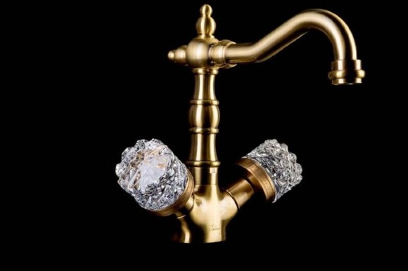 Boheme Смеситель для раковины бронза Crystal арт. 312-CRST