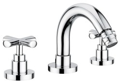 Emmevi двухвентильный смеситель для биде на 3 отверстия с донным клапаном, Spirit New, хром арт. 31034/CR Emmevi двухвентильный смеситель для биде на 3 отверстия с донным клапаном, Spirit New, хром арт. 31034/CR