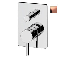 Remer Смеситель для ванны и душа Metrica MC09HGRP скрытого монтажа, медь матовый Remer Смеситель для ванны и душа Metrica MC09HGRP скрытого монтажа, медь матовый