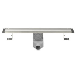 Azario Душевой лоток D40 850 мм, регулируемый поворотный слив, пластиковый, решетка и рамка из нержавеющей стали, Klasik арт. AZ-CH N 850 K