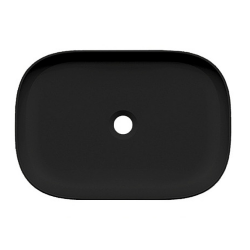 Scarabeo Раковина накладная, без перелива, без отверстий, цвет черный матовый с антибактериальным и грязеотталкивающим покрытием BIOKER, Glam арт. 1804 49 BK