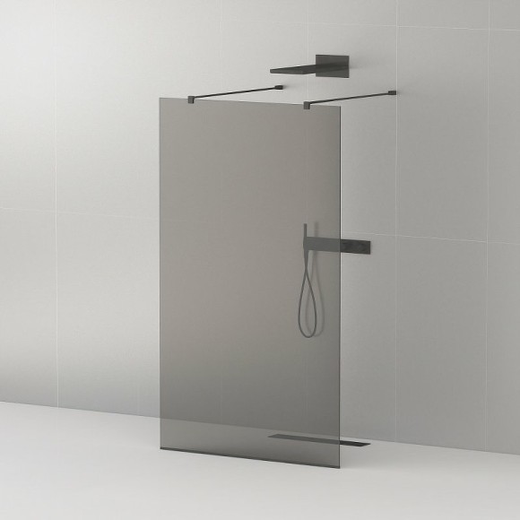 Cezares Душевая перегородка LIBERTA Черный матовый - LIBERTA-L-2-120-120-GR-NERO