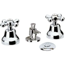 Remer Смеситель для биде, цвет: хром Liberty с форсункой и донным клапаном 22LICE