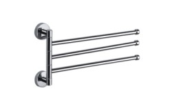 Держатель для полотенец тройной, поворотный 400 мм, Haiba, хром арт. HB113 Держатель для полотенец тройной, поворотный 400 мм, Haiba, хром арт. HB113