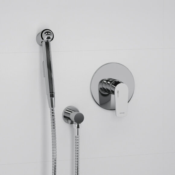 WasserKRAFT Гигиенический душ со смесителем, шланг 100 см a06156 цвет: хром