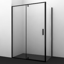 WasserKRAFT Душевой уголок 1000х800х2000 elbe 74p17  цвет: черный