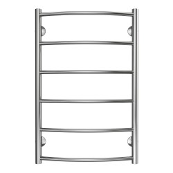 Azario Полотенцесушитель водяной 500/800 6 секций, нижнее/диагональное подключение, 1/2", хром, Verona арт. AZ04158