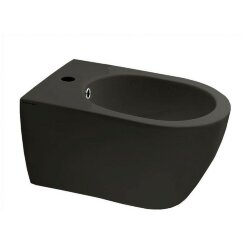 Scarabeo Подвесное биде с одним отверстием цвет лава матовая с антибактериальным и грязеотталкивающим покрытием BIOKER, Moon арт. 5521 37 BK