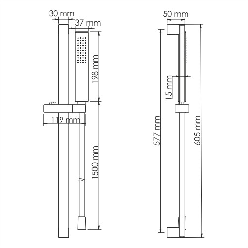 WasserKRAFT Душевой комплект a143 цвет: хром