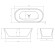 Овальная ванна 160X80 ABBER, белый арт. AB9201-1.6
