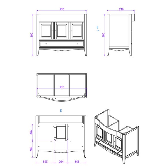 Tiffany World База с раковиной simas ar874bi*1 105х56см, напольная, с 1отв., 3 расп. Дв. И 1ящик, доводч. Blum, ручки: riflesso бронза, Veronica, tortora VER4105-T+AR874bi*1 комплект Tiffany World База с раковиной simas ar874bi*1 105х56см, напольная, с 1отв., 3 расп. Дв. И 1ящик, доводч. Blum, ручки: riflesso бронза, Veronica, tortora VER4105-T+AR874bi*1 комплект