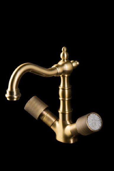 Boheme Смеситель для раковины бронза Royal cristal арт. 312-Royal/CRST