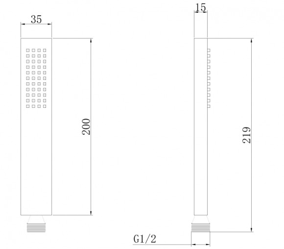 Abber Душевая лейка, белый арт. AF0050W Abber Душевая лейка, белый арт. AF0050W