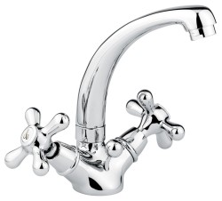 Emmevi смеситель с донным клапаном для раковины, Deco Classic арт. 12913/BC Emmevi смеситель с донным клапаном для раковины, Deco Classic арт. 12913/BC