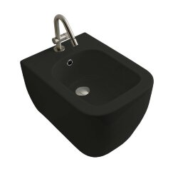 Scarabeo Подвесное биде с одним отверстием цвет лава матовая с антибактериальным и грязеотталкивающим покрытием BIOKER, Teorema 2.0 арт. 5127 37 BK