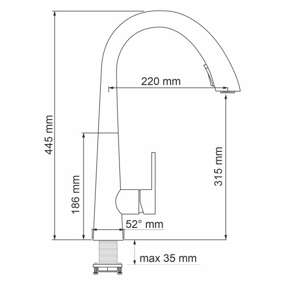 WasserKRAFT Смеситель для кухни a8667 цвет: черный WasserKRAFT Смеситель для кухни a8667 цвет: черный