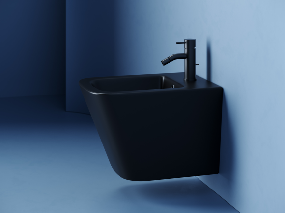 Ceramica Nova Подвесное биде Union, цвет: черный матовый, арт. CN4010MB 