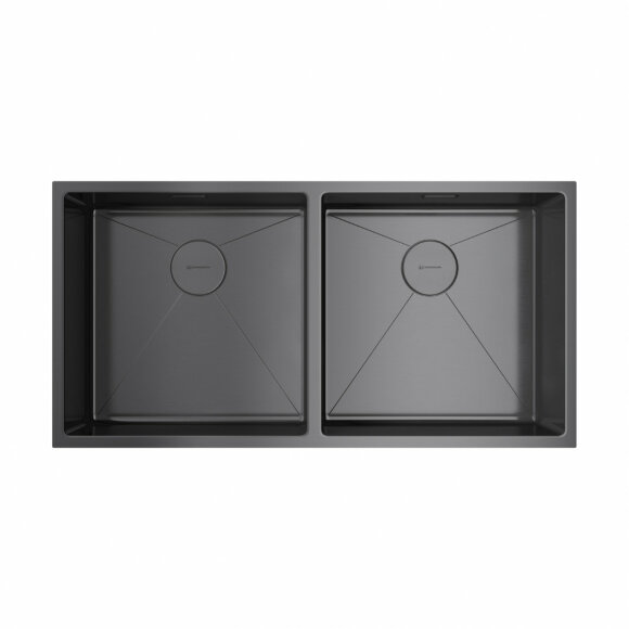 Omoikiri Кухонная мойка Taki 86-2-U/IF-GM, цвет: оружейная сталь, арт. 4993793