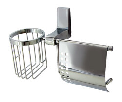 WasserKRAFT Держатель туалетной бумаги и освежителя lopau k-6059 цвет: хром