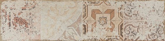 Cifre Керамическая плитка SOUL DECOR IVORY PB BRILLO 7,5x30 см, под кирпич - CFR_SOUL_DEC_IV75