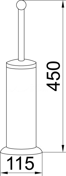 Boheme Ершик для унитаза латунь, золото Imperiale арт. 10409