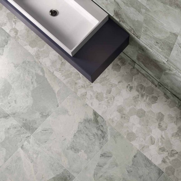 Мозаика Floor Project Атлантик Гексагон 29x25 Charme extra, Italon под мрамор - 620110000068