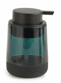 Gedy Настольный стеклянный дозатор с черной пластиковой помпой Nicole, зеленый арт. NC80(07)